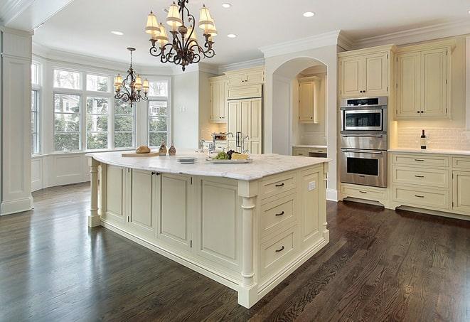 beautiful laminate floors in modern kitchen in Lansdowne, PA